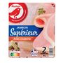 Voir la diapositive 2 : AUCHAN Jambon blanc supérieur avec couenne 2 tranches 80g