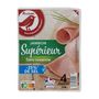 Voir la diapositive 2 : AUCHAN Jambon supérieur réduit en sel 4 tranches 160g