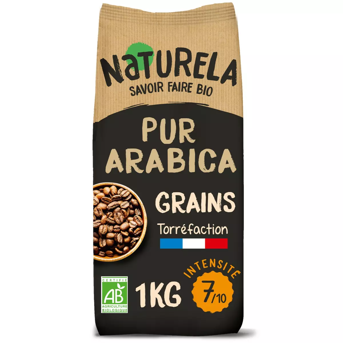 CARTE NOIRE Café en grains pur arabica 1kg pas cher 