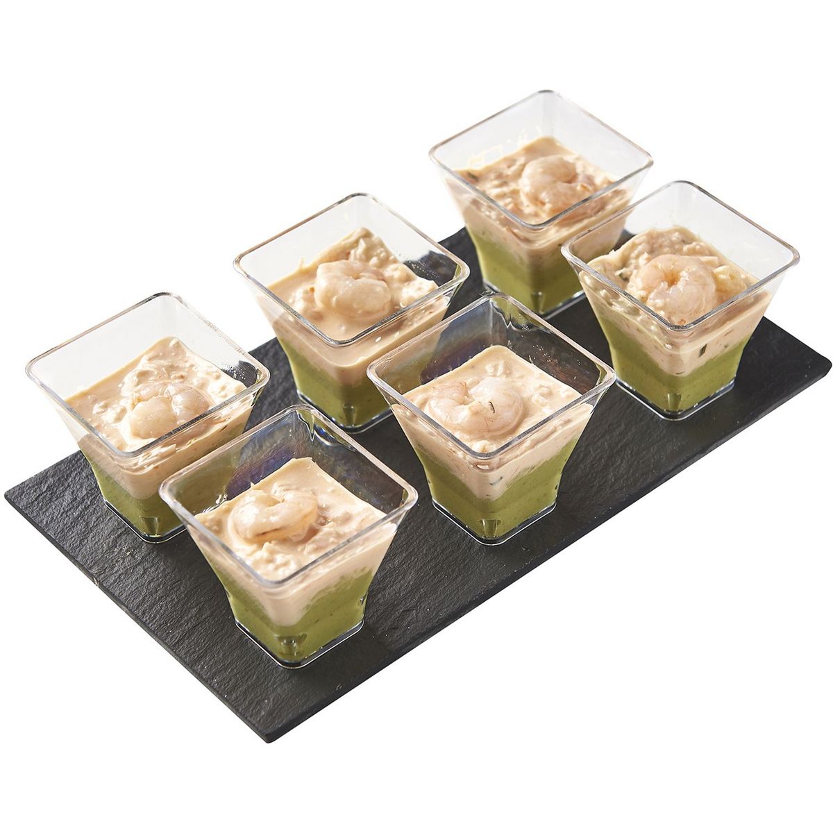 MIX Verrines avocat & cocktail de crevettes 6 pièces 270g
