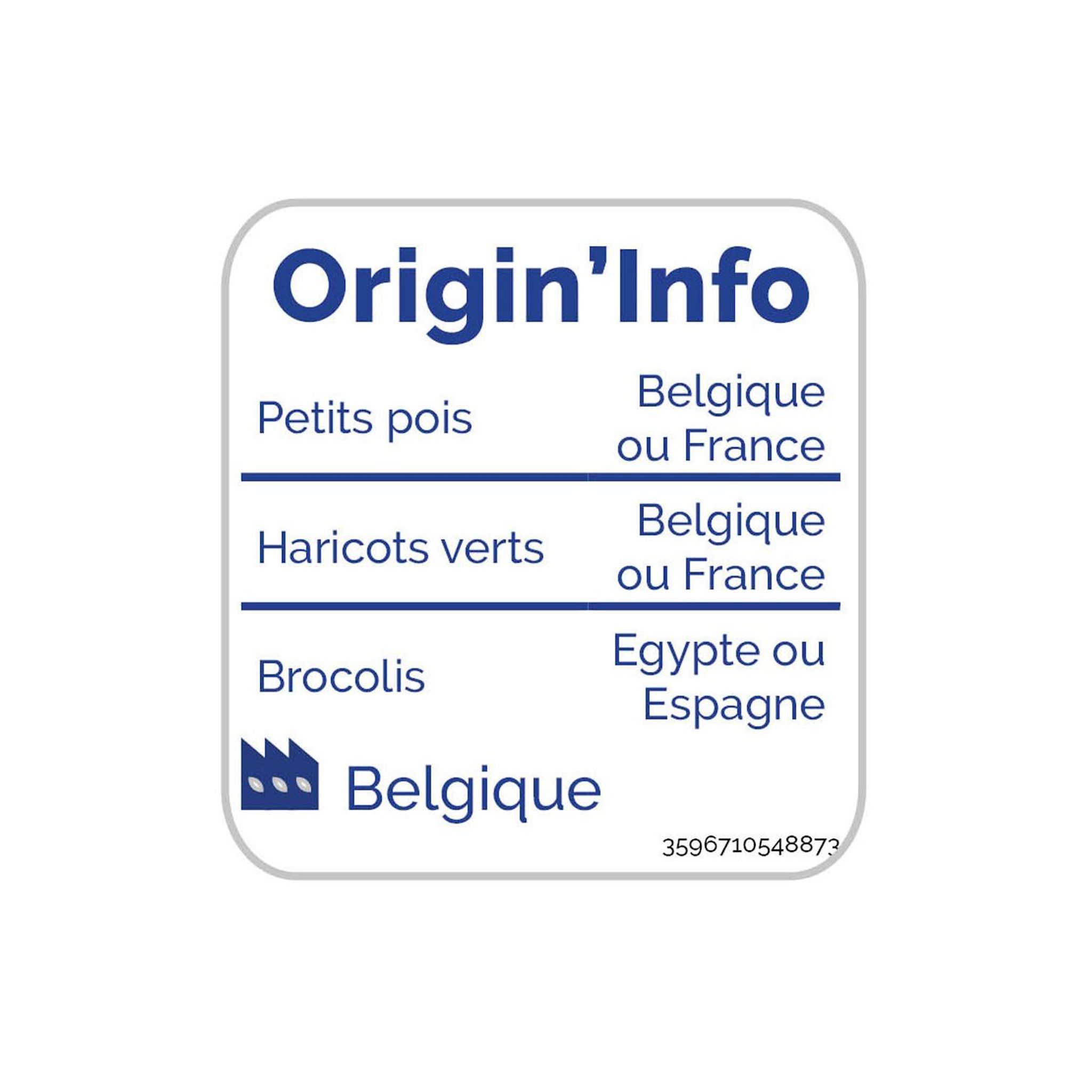 Voir la diapositive 3 : AUCHAN Mélange de légumes verts vapeur en sachet individuel 3 portions 600g