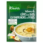 KNORR Soupe déshydratée velours de cèpes et champignons de Paris 3 personnes 91g