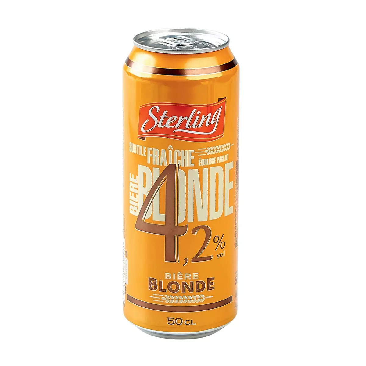STERLING Bière blonde 4,5% boîte 50cl