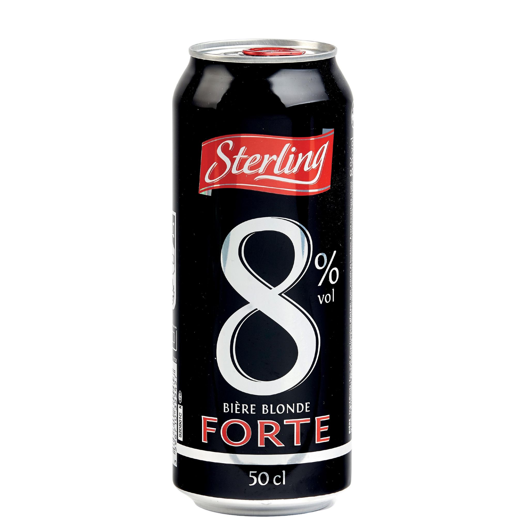 Voir la diapositive 2 : STERLING Bière blonde forte 8% boîte 50cl
