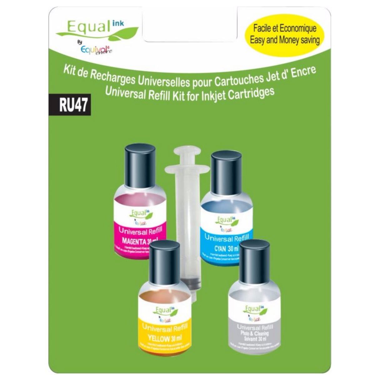 SELECLINE Cartouche Encre Compatible RU47 RECH.UNI.C 4PCS