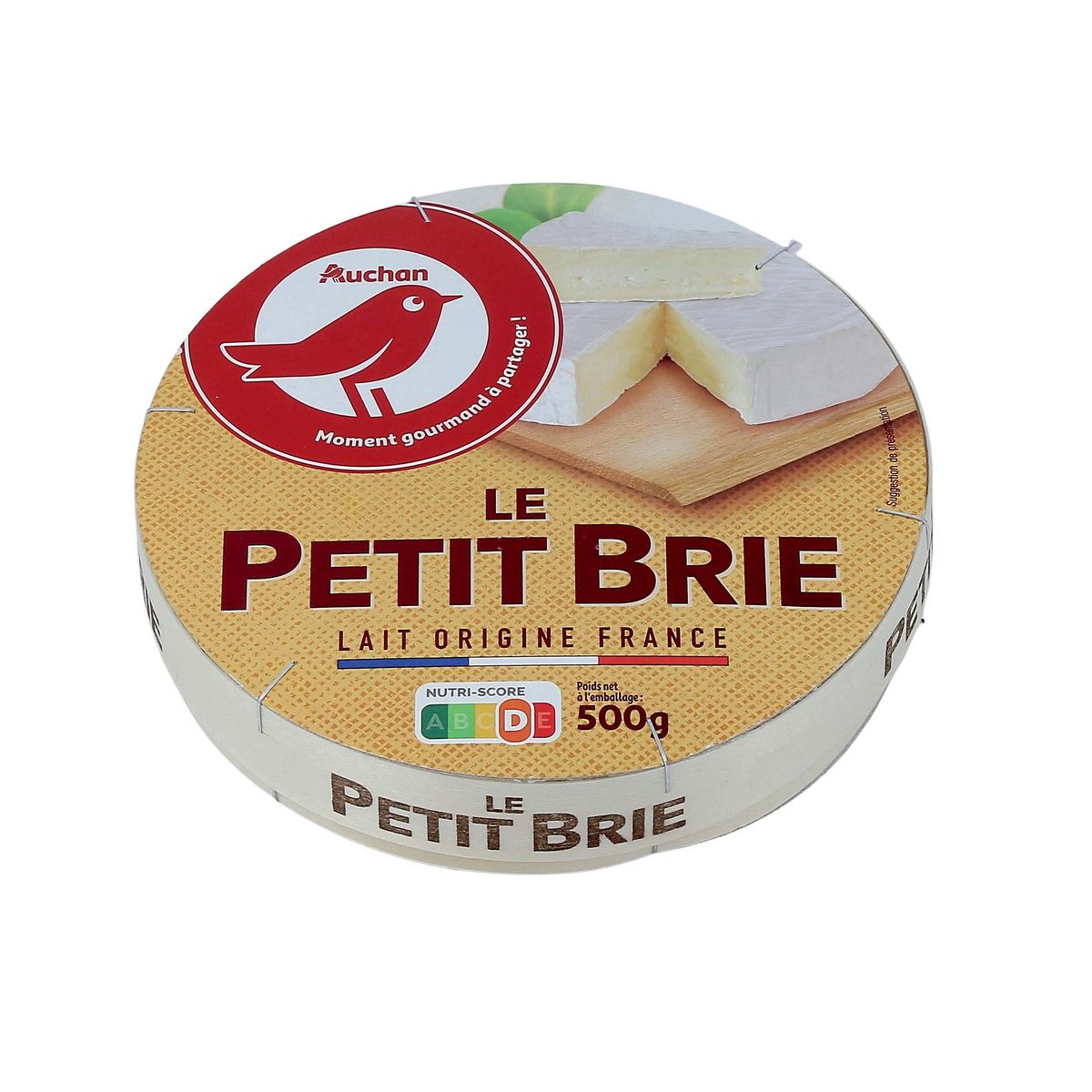 AUCHAN Petit brie doux et crémeux 500g