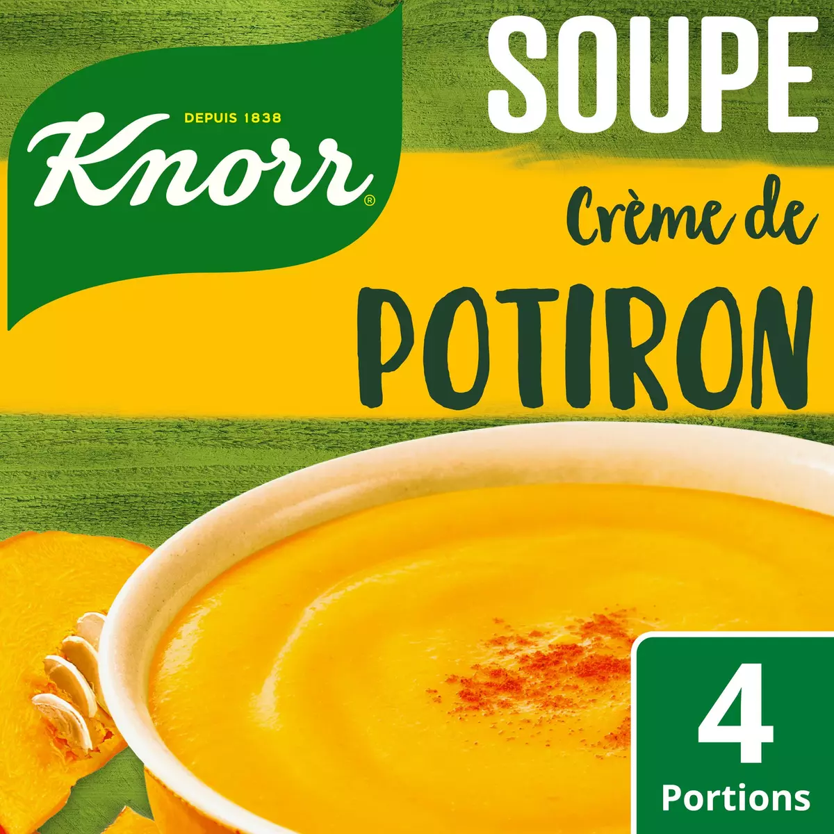 KNORR Soupe déshydratée à la crème de potiron 4 portions 100g
