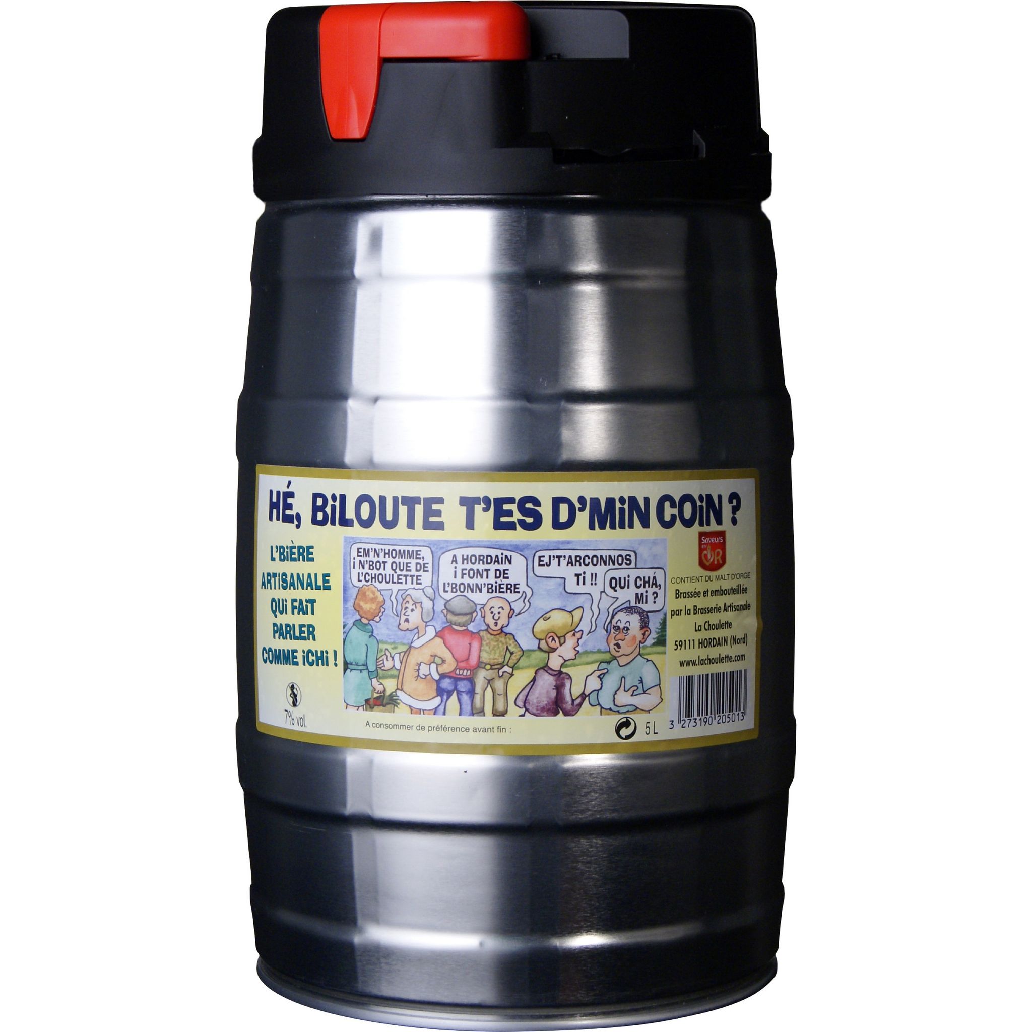 HE BILOUTE T'ES D'MIN COIN Bière blonde artisanale 7% fût pression 5l