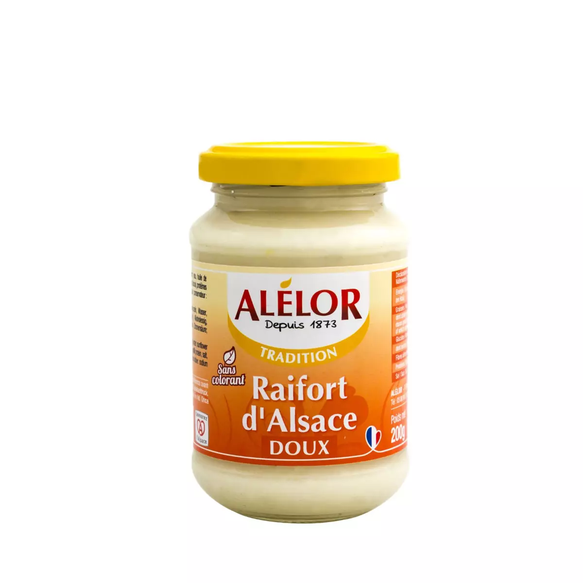 ALELOR Raifort d'Alsace doux sans colorant 200g