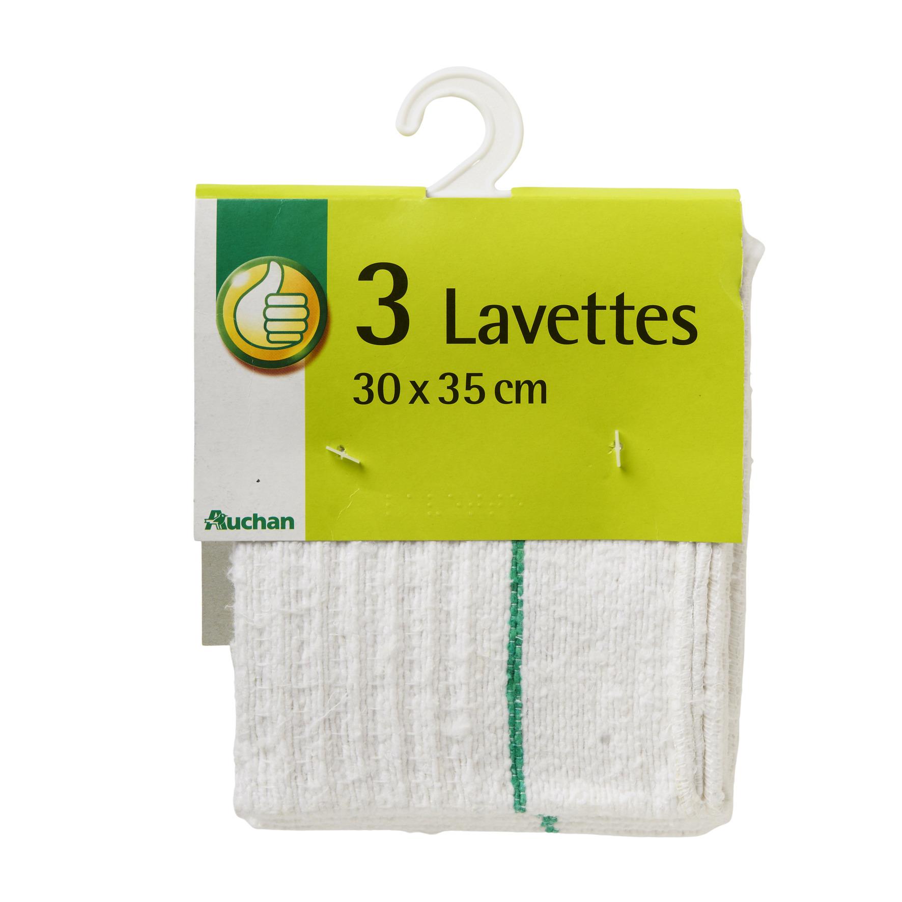 Voir la diapositive 2 : POUCE Lavettes coton gaufré x3