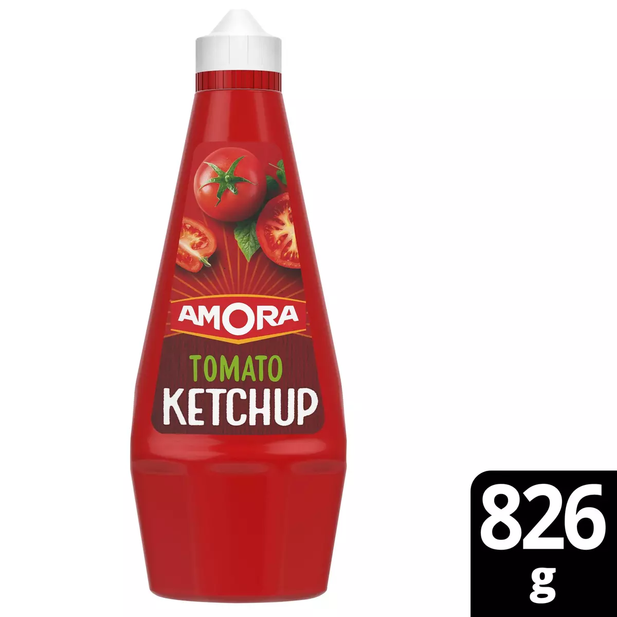 AMORA Tomato ketchup sans conservateur en squeeze 826g