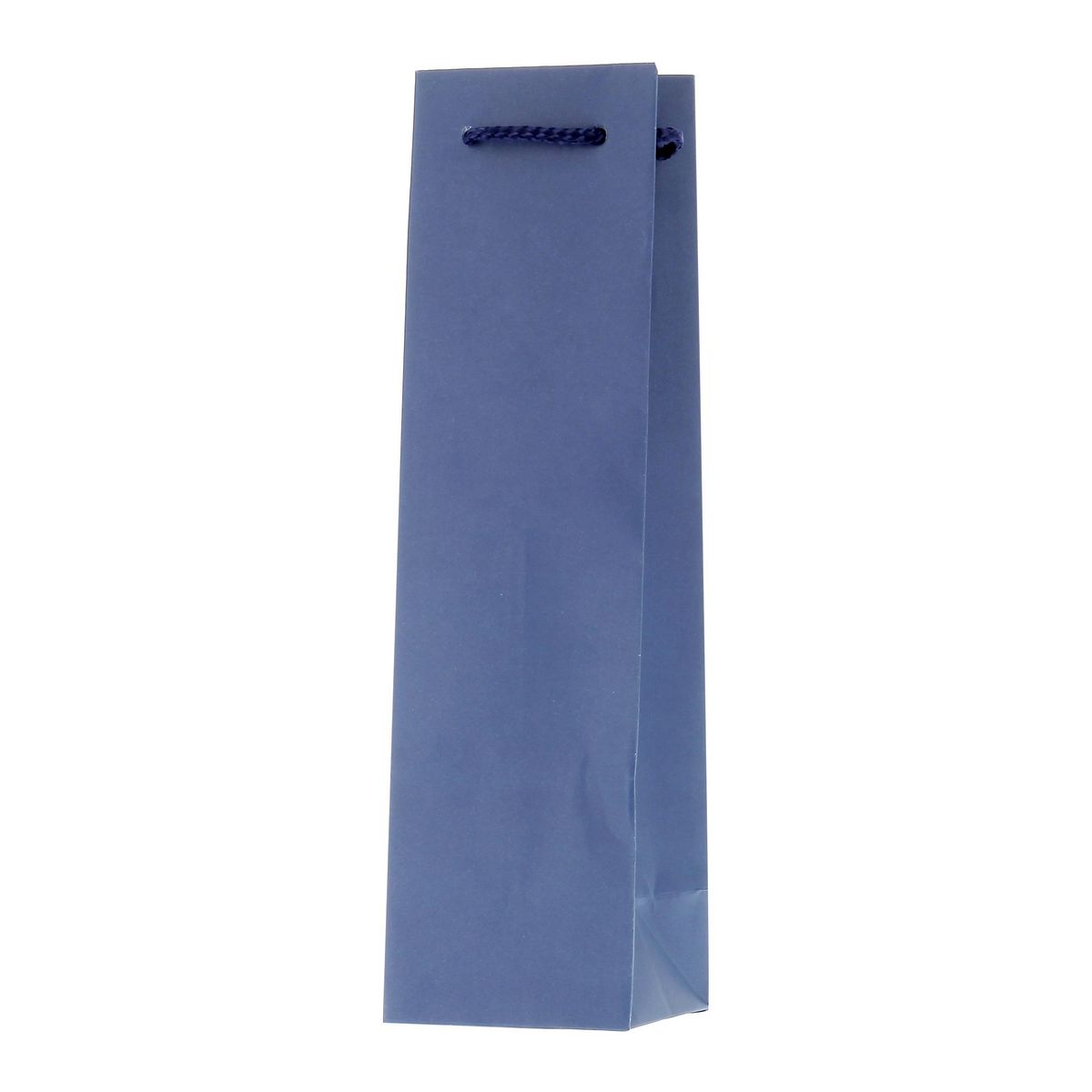 Sac Kraft bleu 1 bouteille de vin 1 pièce