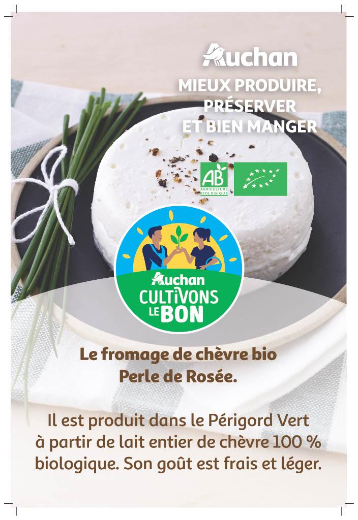 Voir la diapositive 2 : CHENE VERT CULTIVONS LE BON Fromage au lait de chèvre Filière Responsable 150g