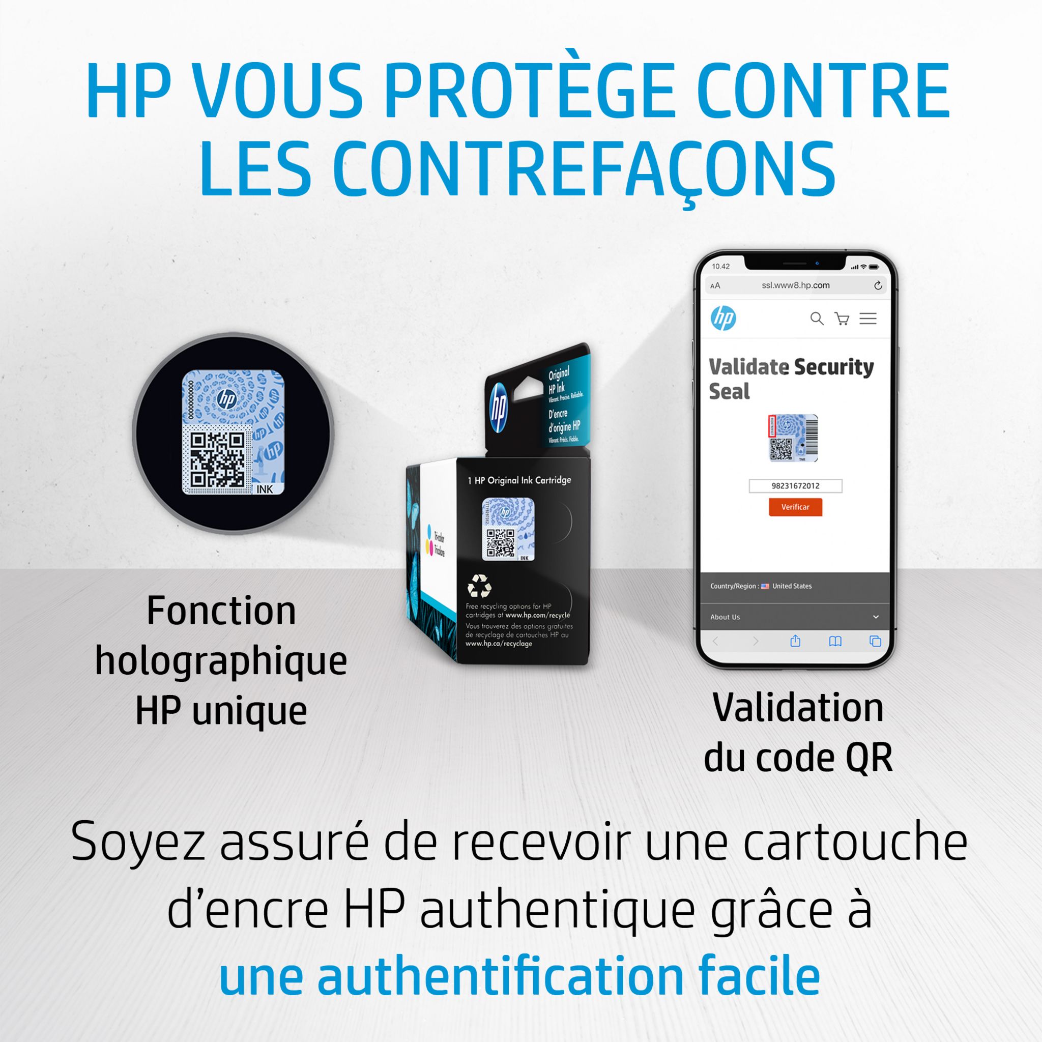 Voir la diapositive 4 : HP Cartouche d'Encre HP 901 Trois Couleurs Authentique (CC656AE)