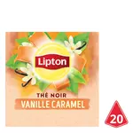 LIPTON Thé noir vanille caramel 20 sachets 34g