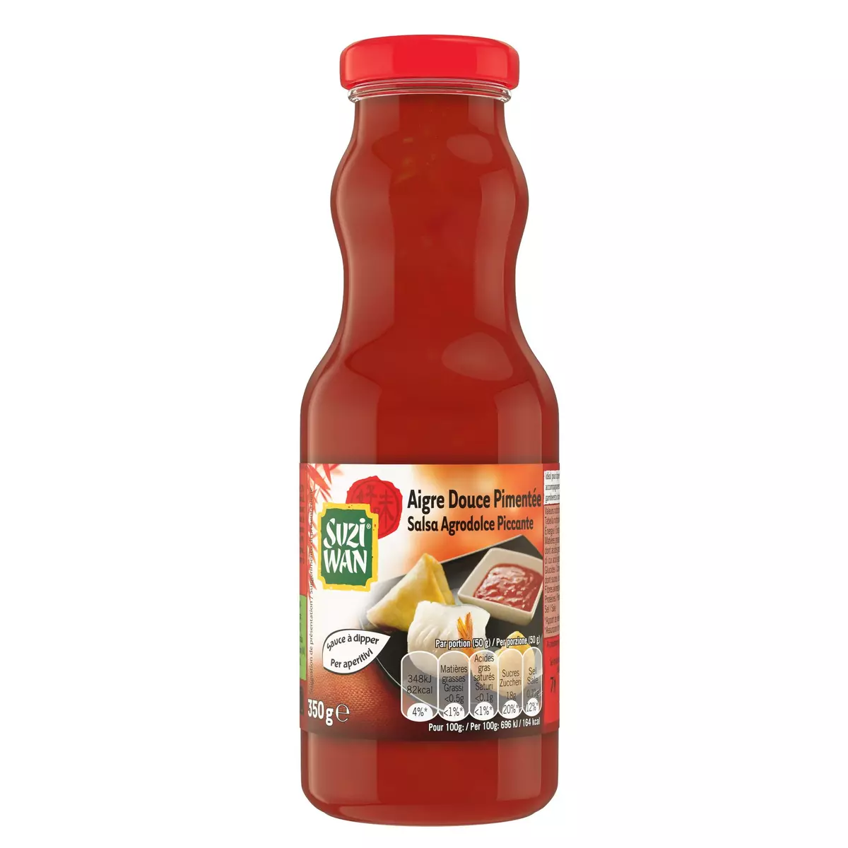 SUZI WAN Sauce aigre douce pimentée à dipper 350g