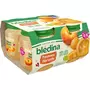 BLEDINA Petit pot dessert pommes et abricots dès 4 mois 4x130g