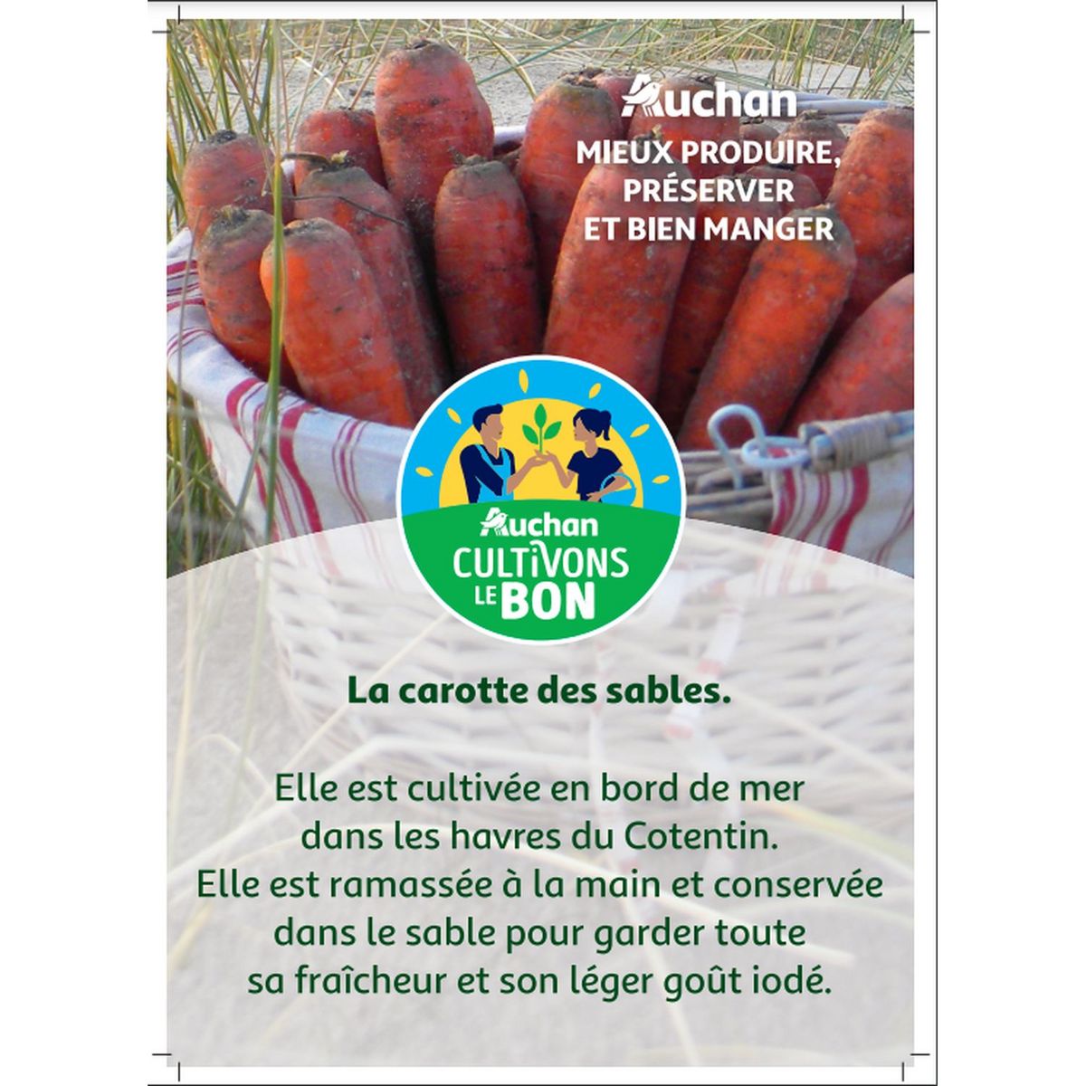 CULTIVONS LE BON Carottes des sables 1kg
