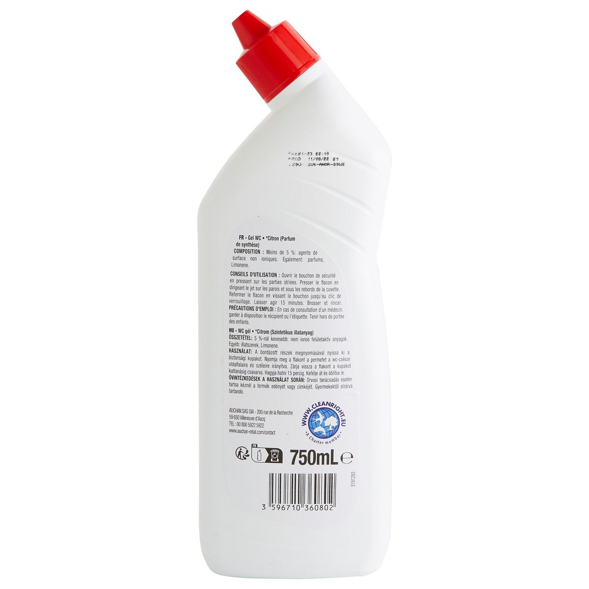POUCE Gel WC citron 750ml