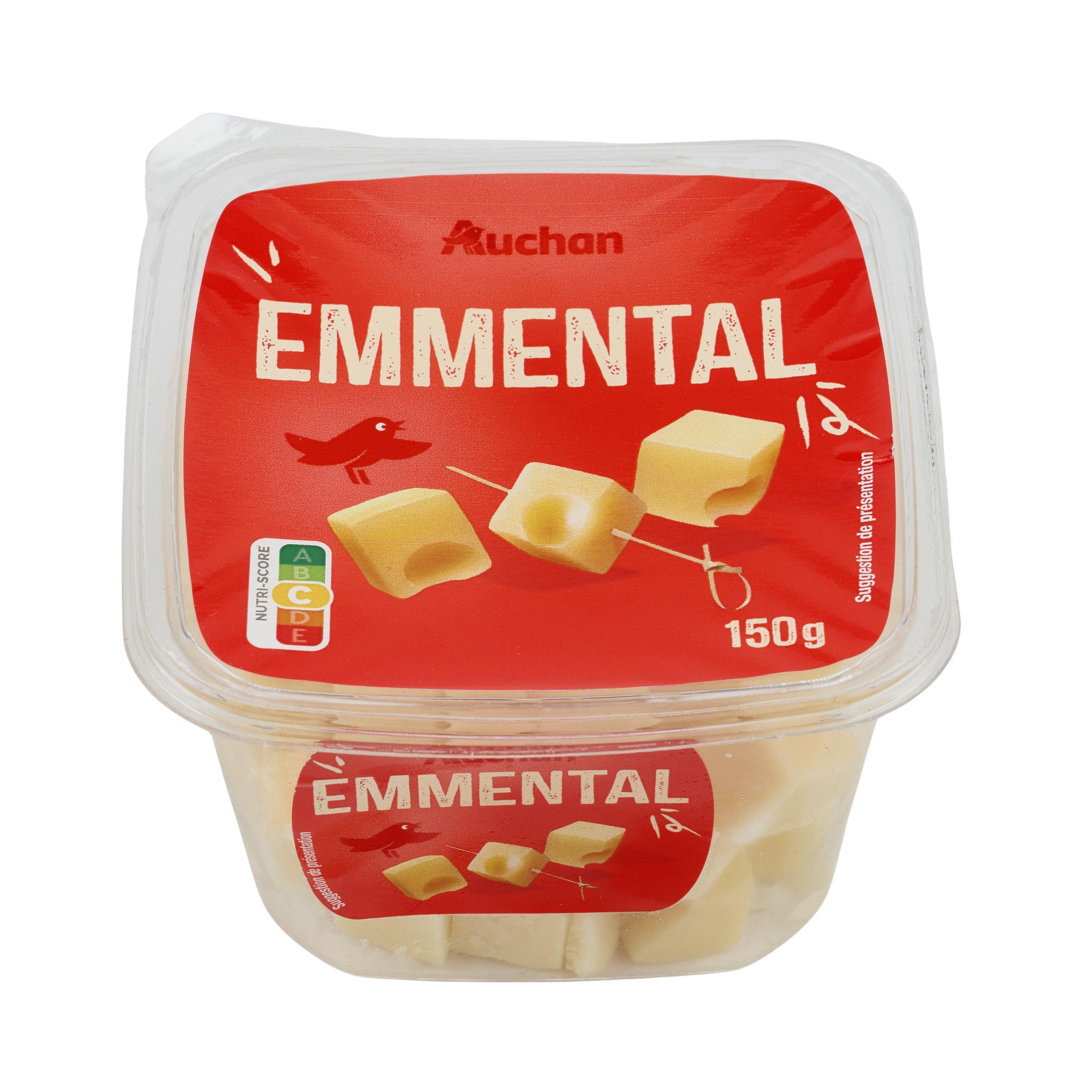 Voir la diapositive 3 : AUCHAN Dès d'emmental 150g