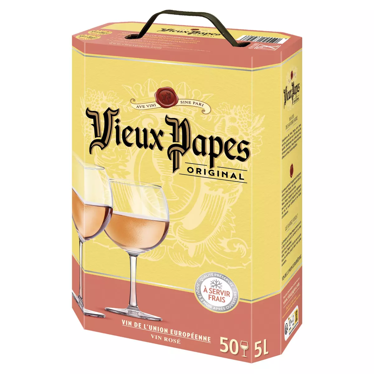 VIEUX PAPES Vin de l'Union Européenne Vieux Papes rosé Grand format 5L