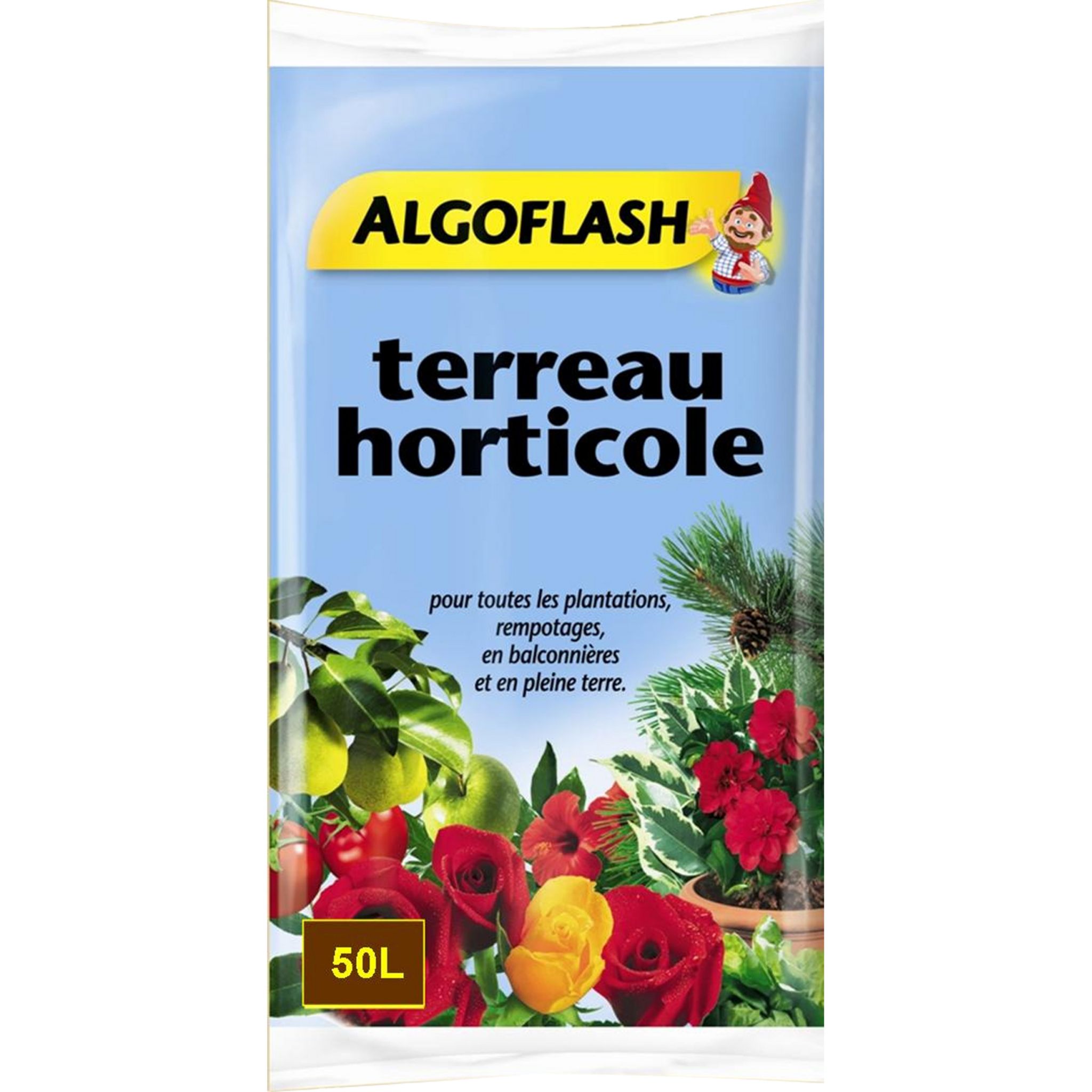 Voir la diapositive 2 : ALGOFLASH Terreau Horticole 50L