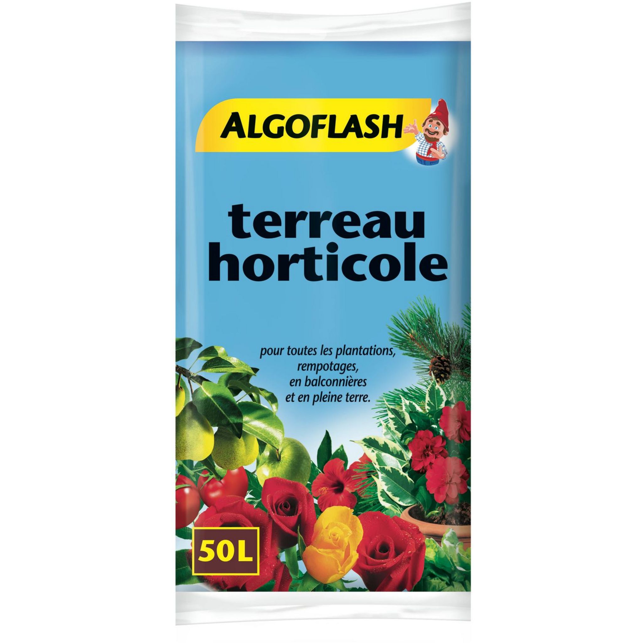 Voir la diapositive 3 : ALGOFLASH Terreau Horticole 50L
