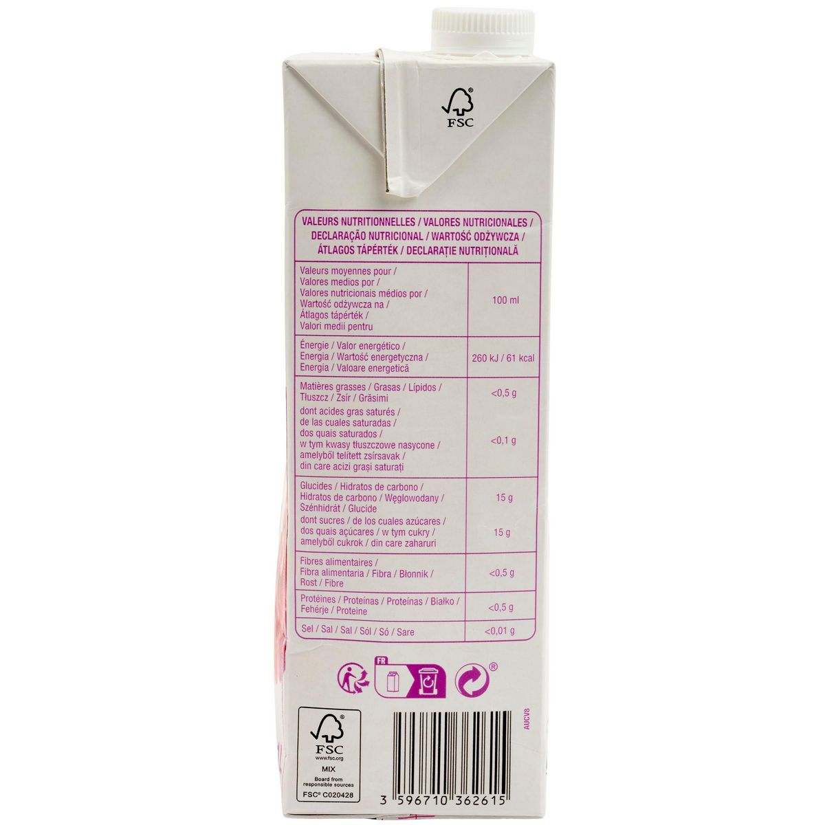 POUCE Jus de raisin brique 1l