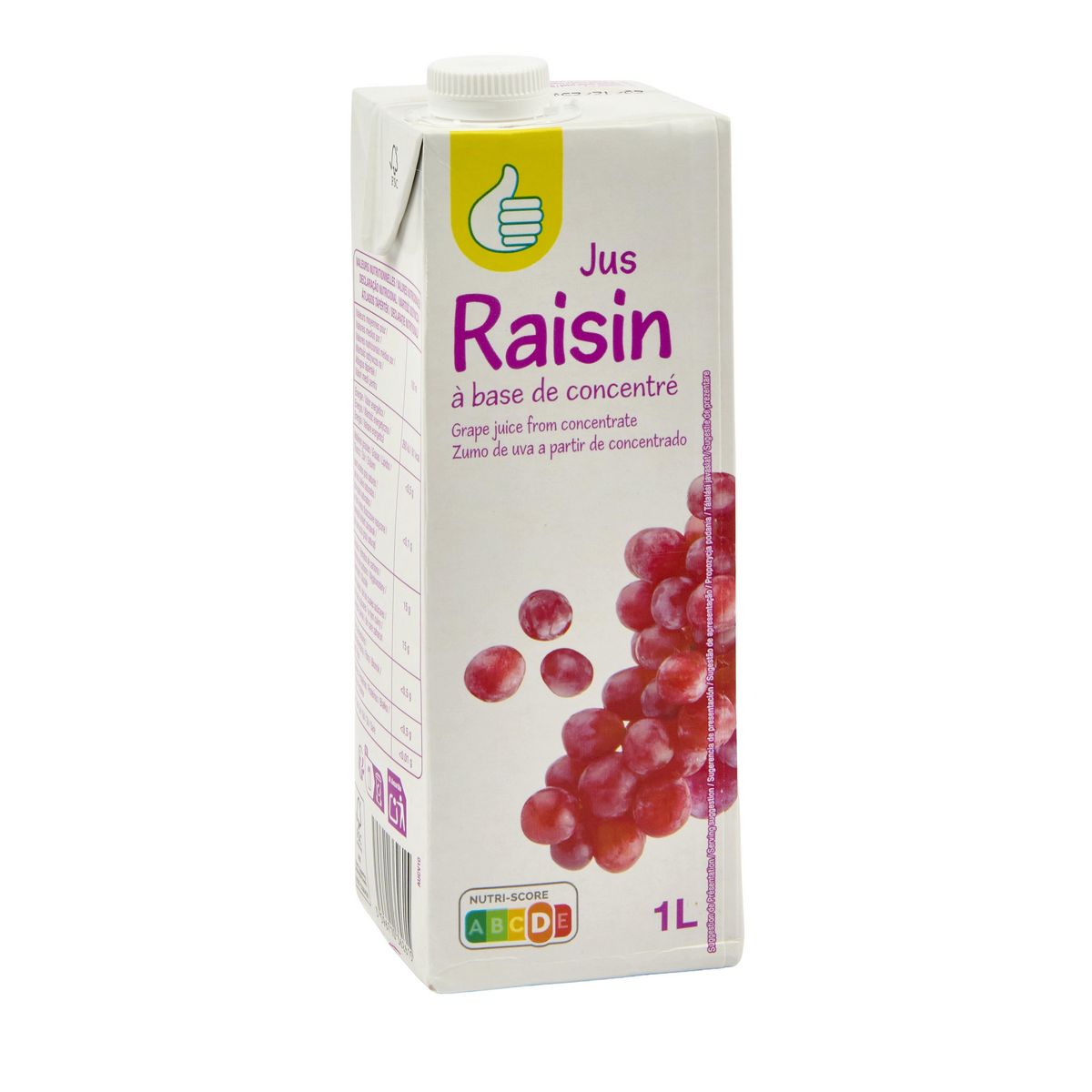 POUCE Jus de raisin brique 1l