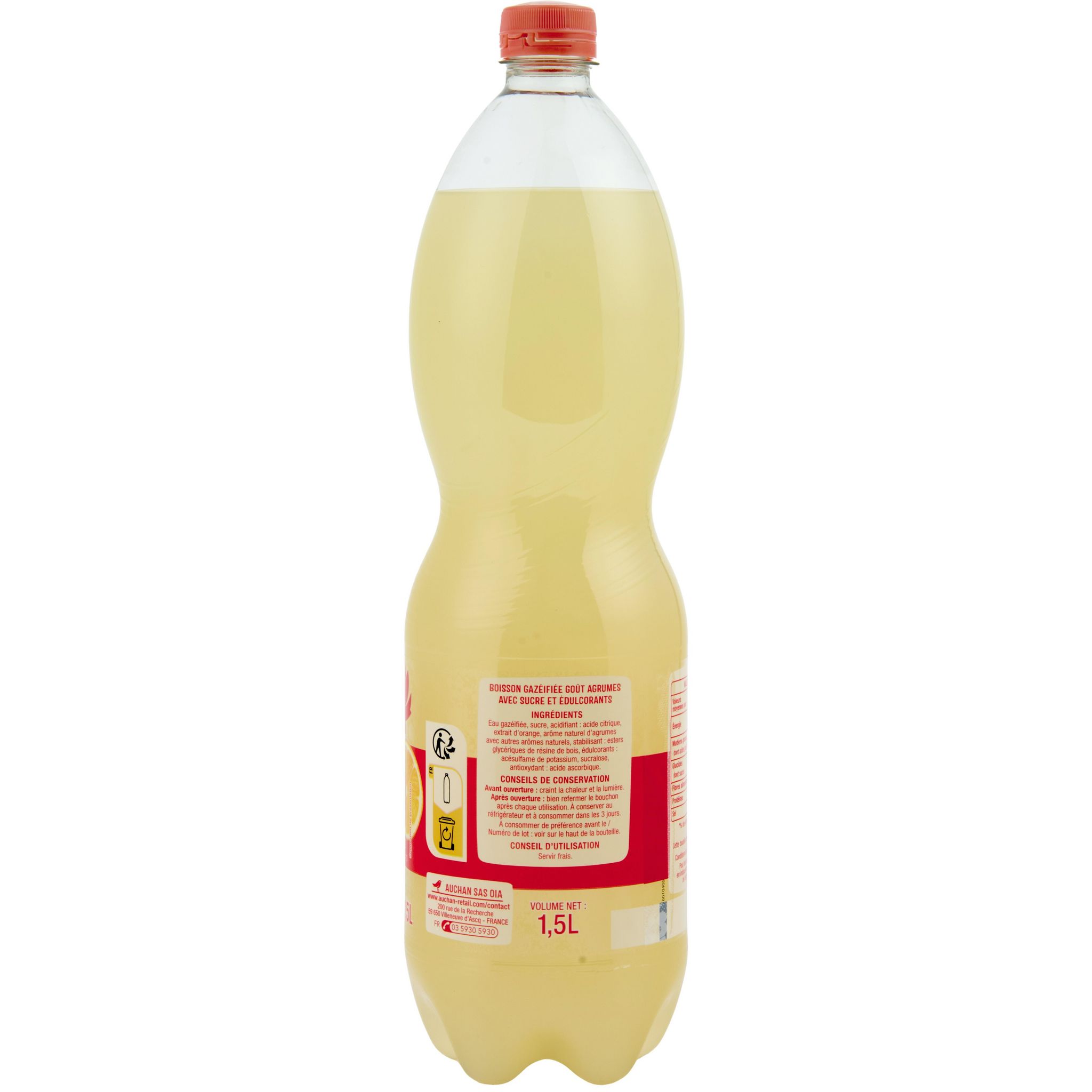Voir la diapositive 5 : AUCHAN Soda saveur agrumes 1,5l