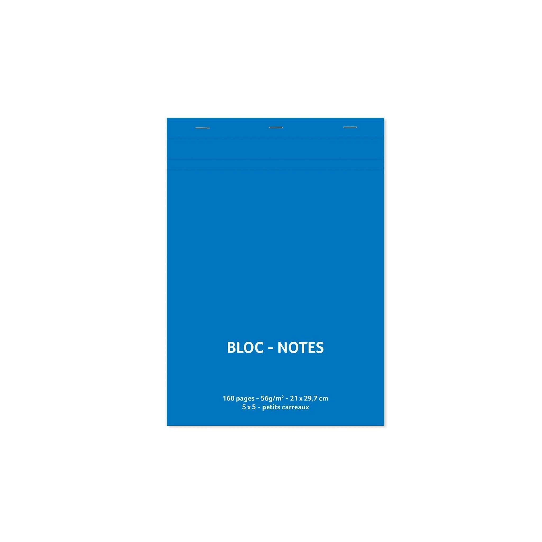 POUCE Bloc de bureau 21x29,7cm 160 pages petits carreaux 5x5