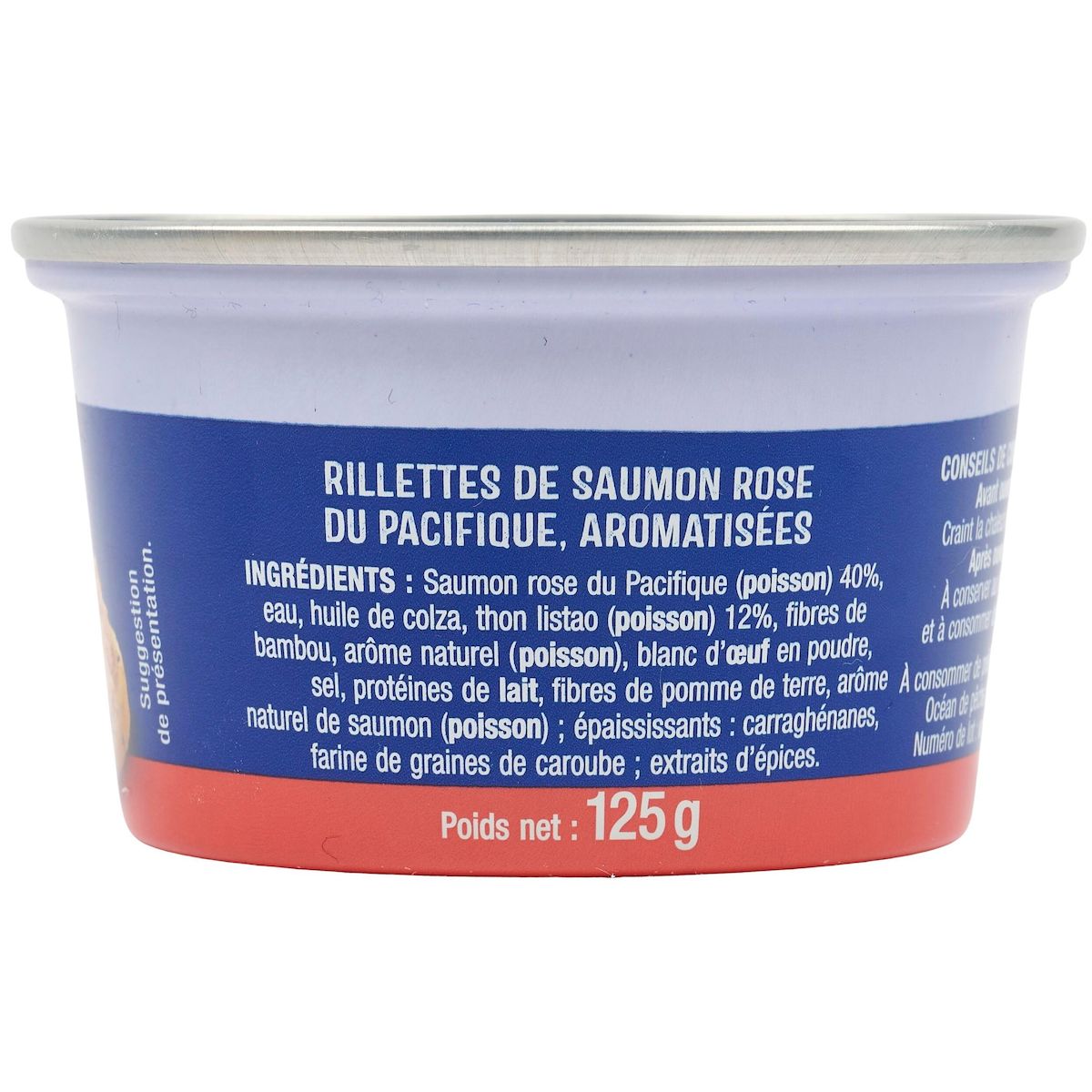 AUCHAN Rillettes de saumon 125g