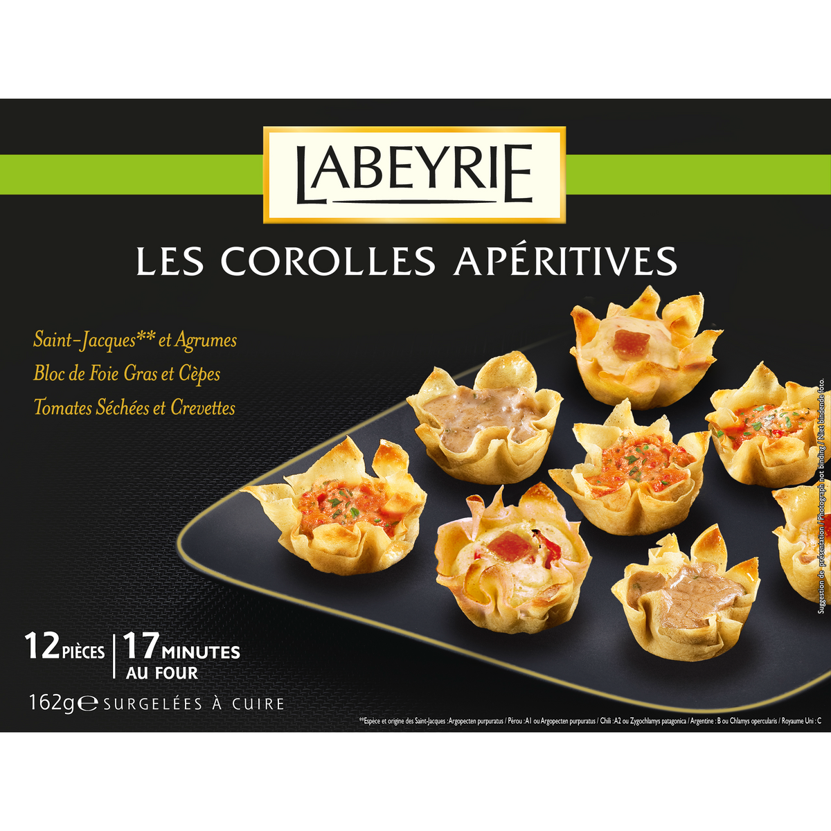 LABEYRIE Facile et rapide à préparer 12 pièces 162g