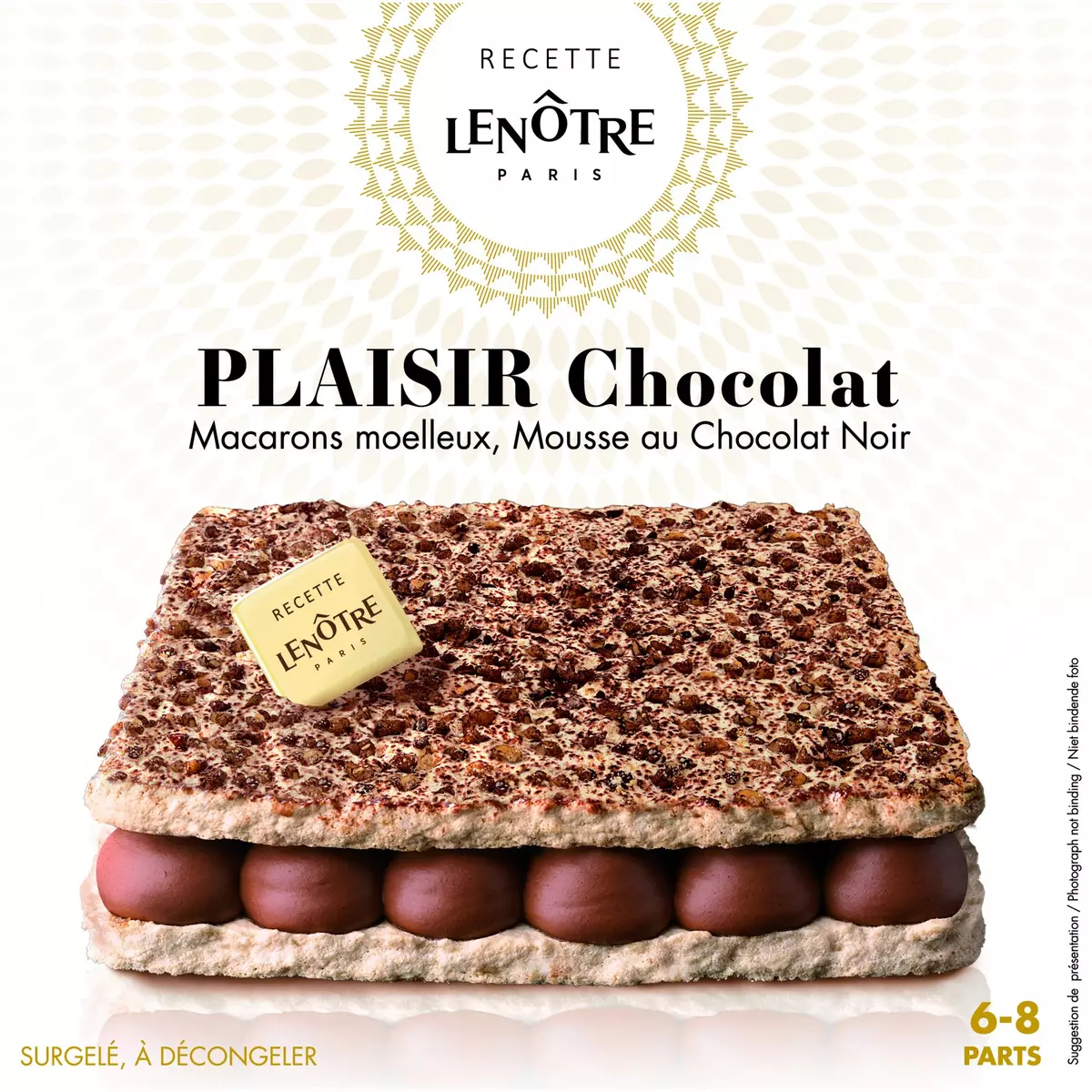 LENOTRE Recette Lenôtre plaisir chocolat 6-8 parts 180g