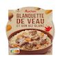Voir la diapositive 2 : AUCHAN Blanquette de veau et riz prêt en 2min micro ondes 1 personne 300g