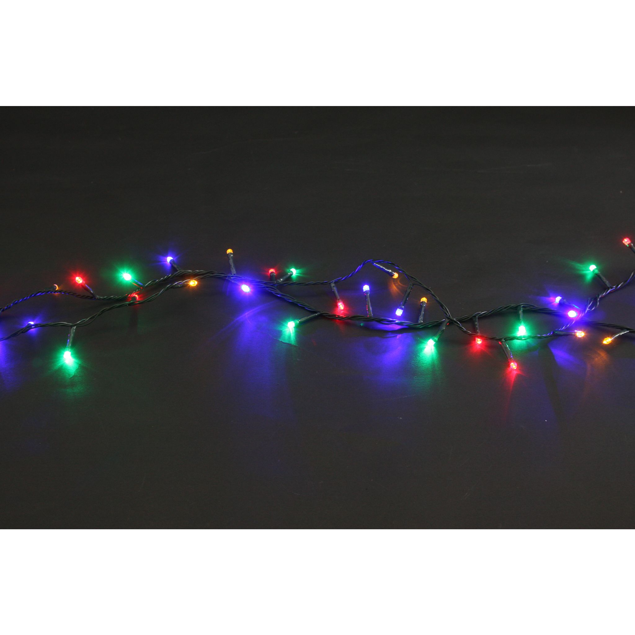 Voir la diapositive 2 : ACTUEL Guirlande de Noël lumineuse et musicale d'intérieur 5,9 M - Multicolore