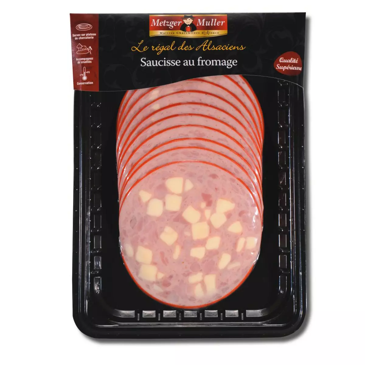 METZGER Saucisse au fromage 200g