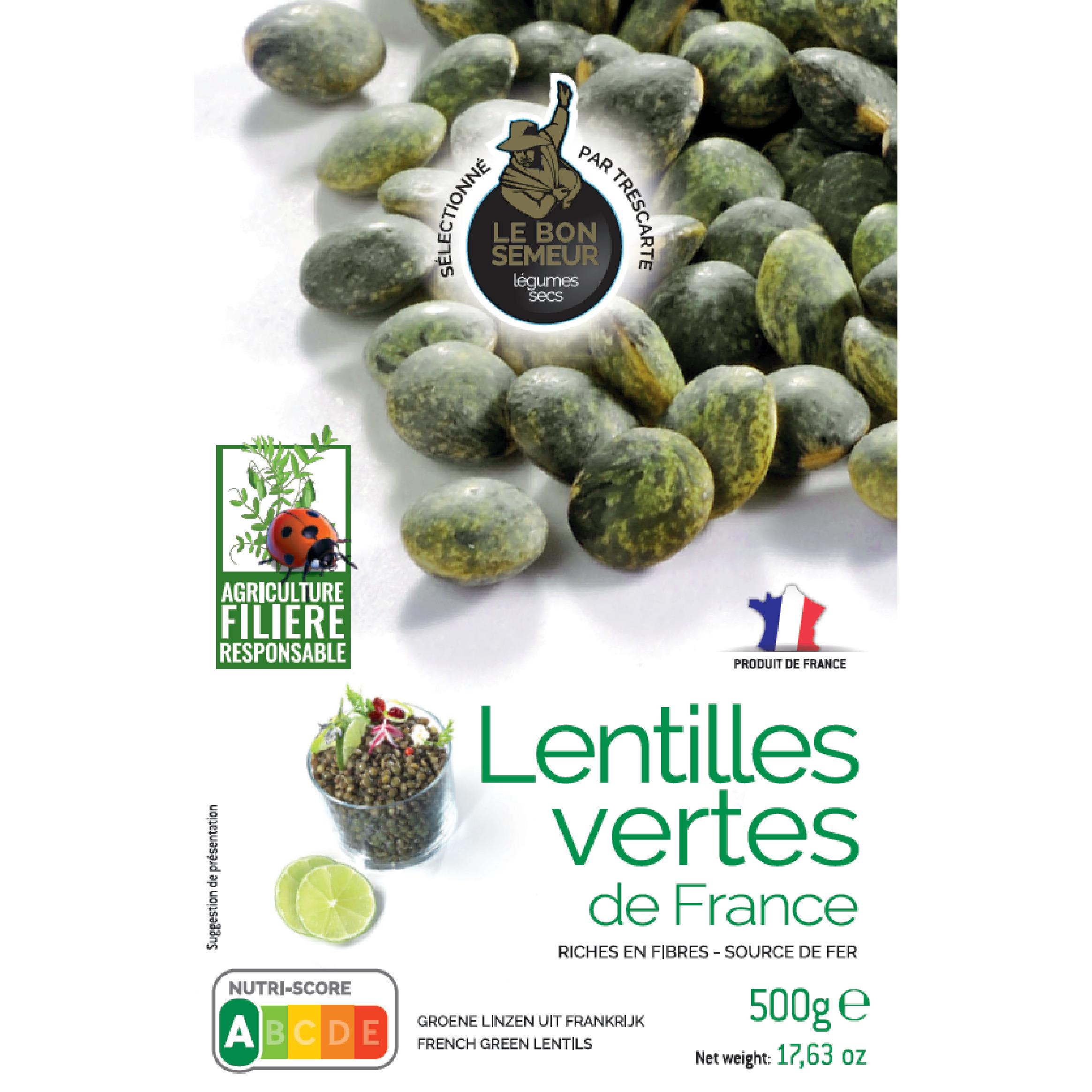 LE BON SEMEUR Lentilles vertes 500g