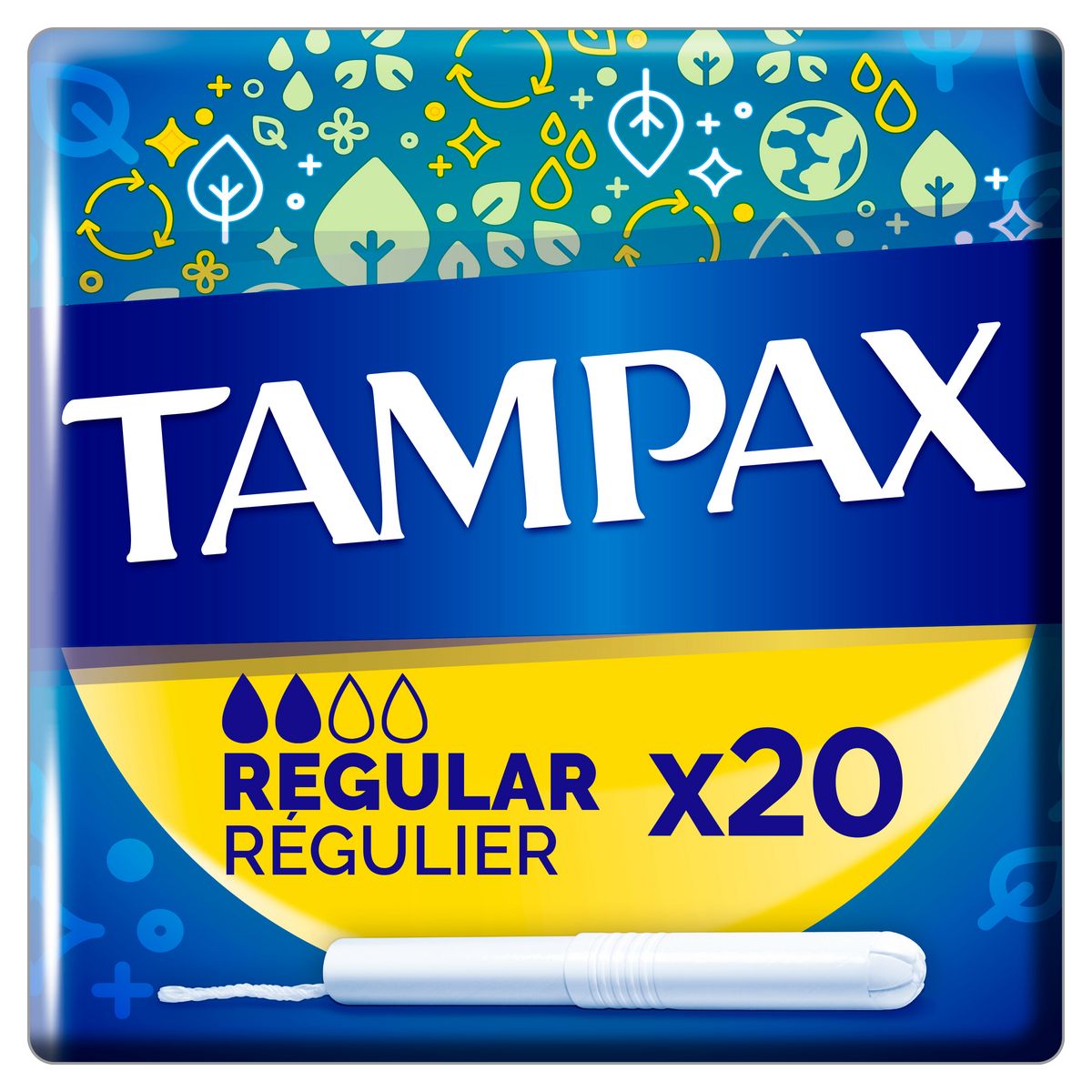TAMPAX Tampons avec applicateur régulier 20 tampons