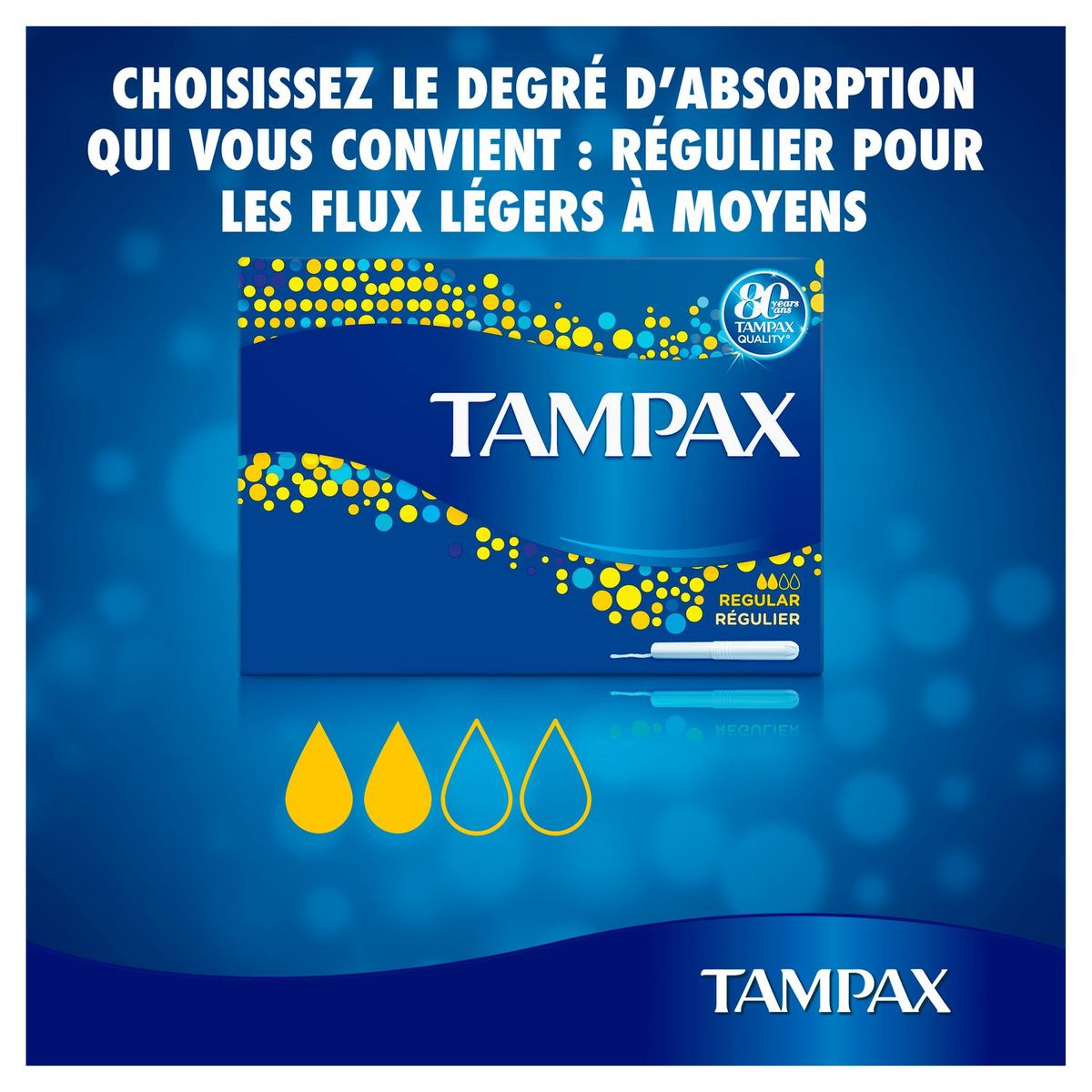 TAMPAX Tampons avec applicateur régulier 20 tampons