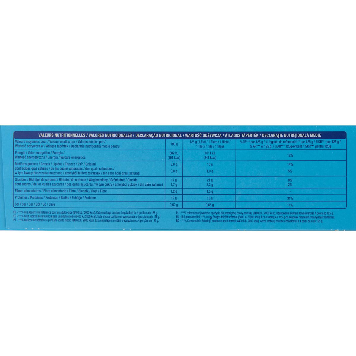 AUCHAN Filet de cabillaud pané MSC 4 pièces 500g