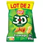LAY'S Biscuits soufflés 3D's goût fromage lot de 2 2x85g