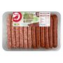 Voir la diapositive 2 : AUCHAN Assortiment de chipolatas supérieures et merguez véritables 12 pièces 660g