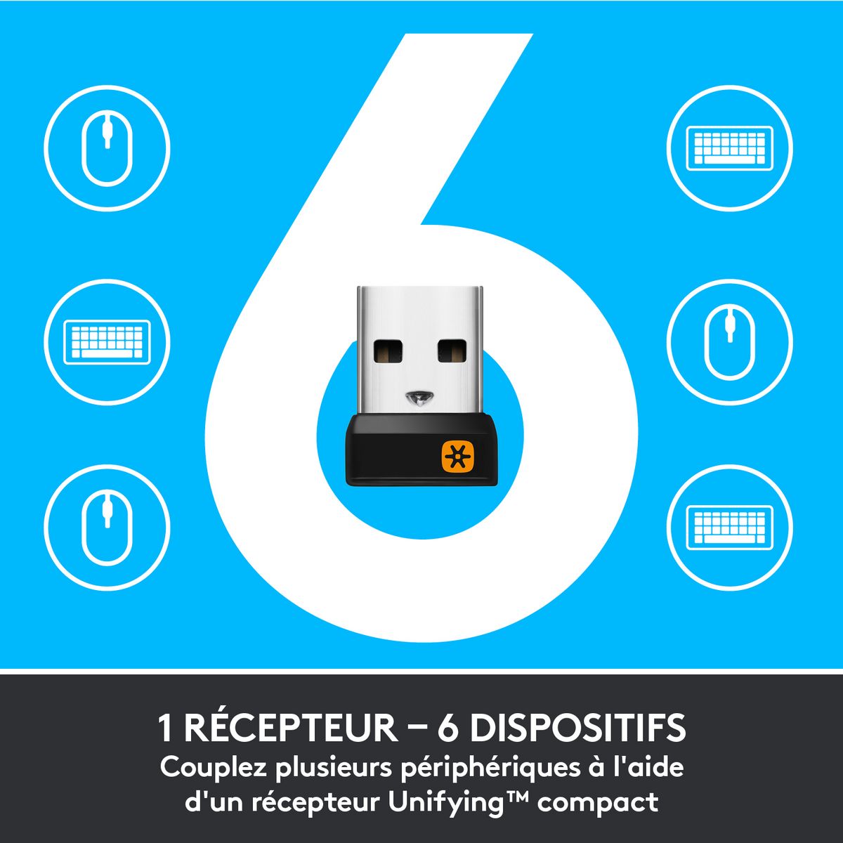 LOGITECH Souris Sans Fil M235 Optique Silver