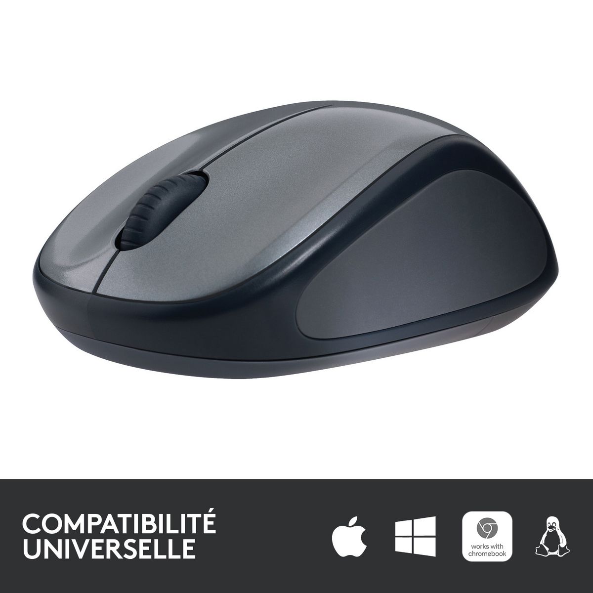 LOGITECH Souris Sans Fil M235 Optique Silver