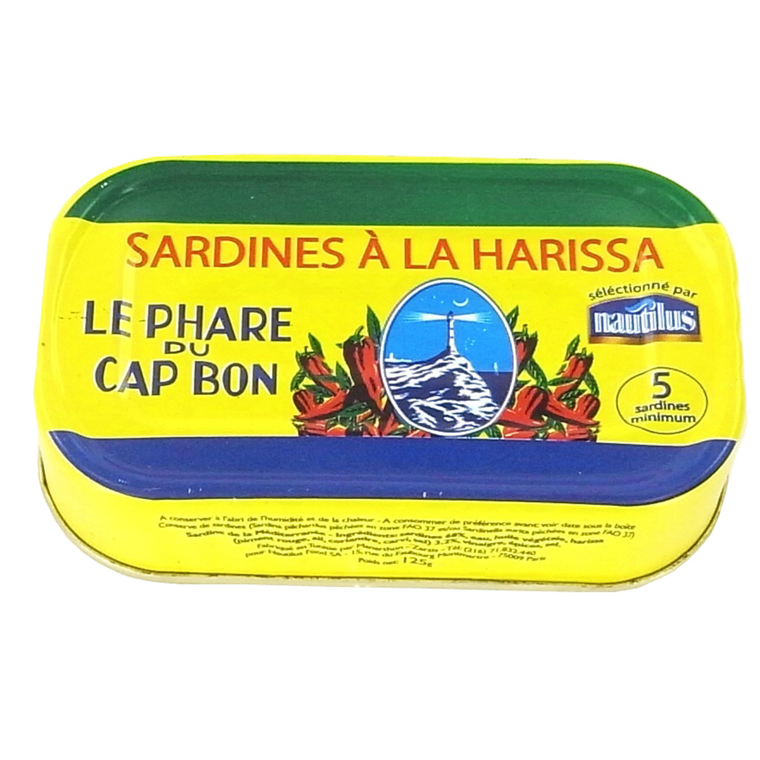 LE PHARE DU CAP BON Sardines à la harissa 125g