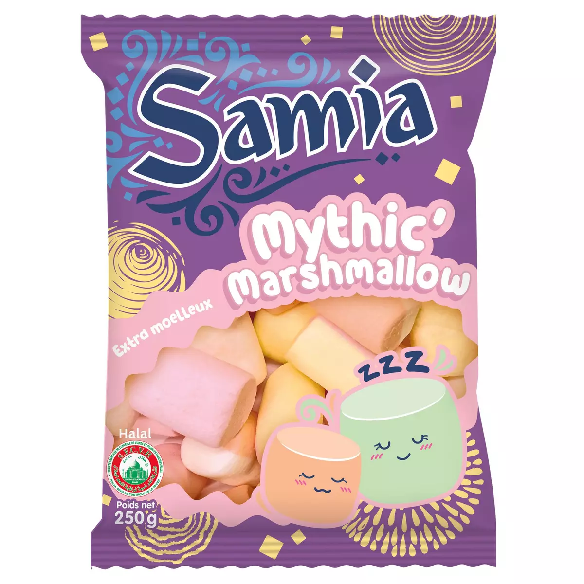 SAMIA Bonbons marshmallows halal 250g