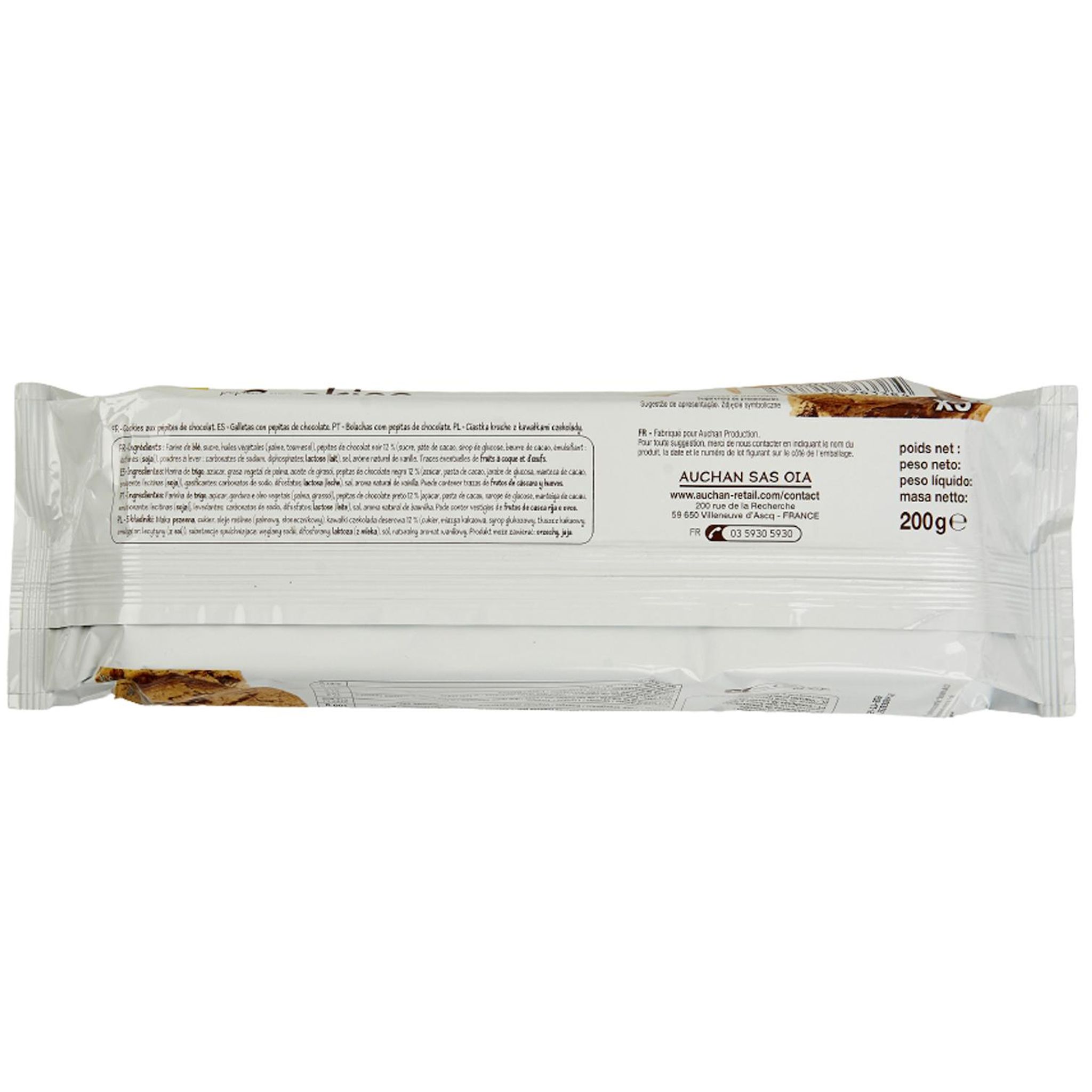 Voir la diapositive 5 : POUCE Cookies aux pépites de chocolat 9 biscuits 200g