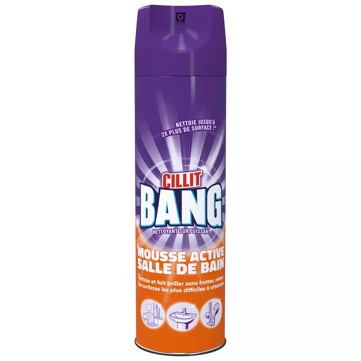 Cillit Bang Spray - Cillit Bang salle de bain - Anti- moisissure - 500 ml -  Fonctionne