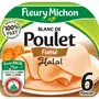 FLEURY MICHON Blanc de poulet fumé halal 6 tranches 180g